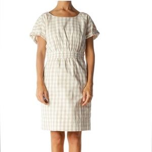 Anthropologie Gingham midi dress